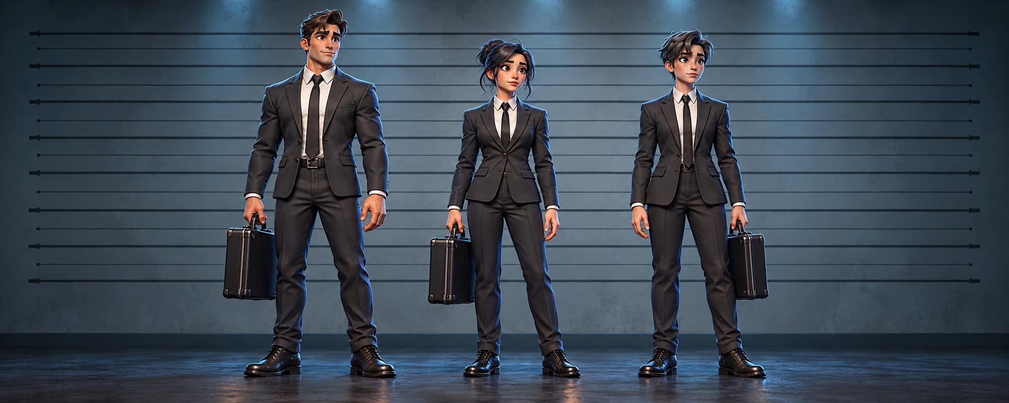 The three approved TAO starter-suit avatar designs